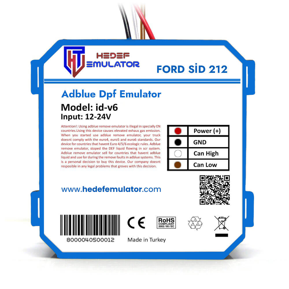 Ford Transit Sid 212 Adblue ve Dpf İptal Emülatörü